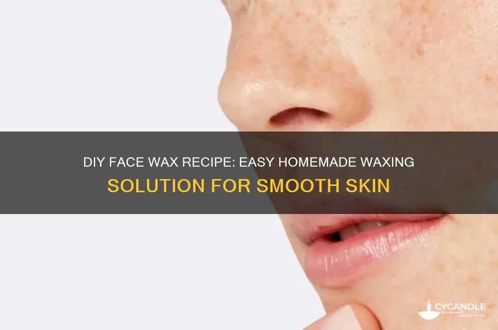 how to make face wax at home