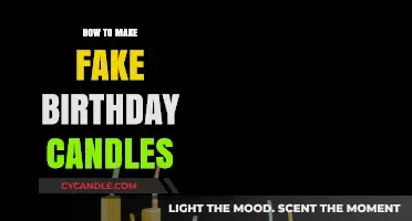 Crafting Illusion: A Guide to Creating Fake Birthday Candles