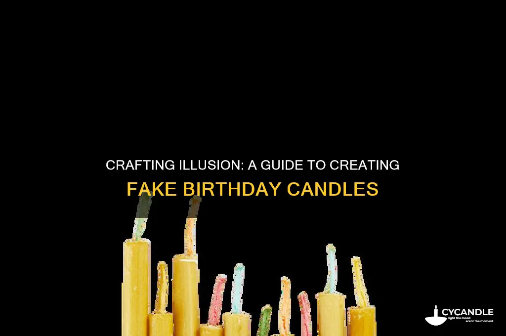 how to make fake birthday candles