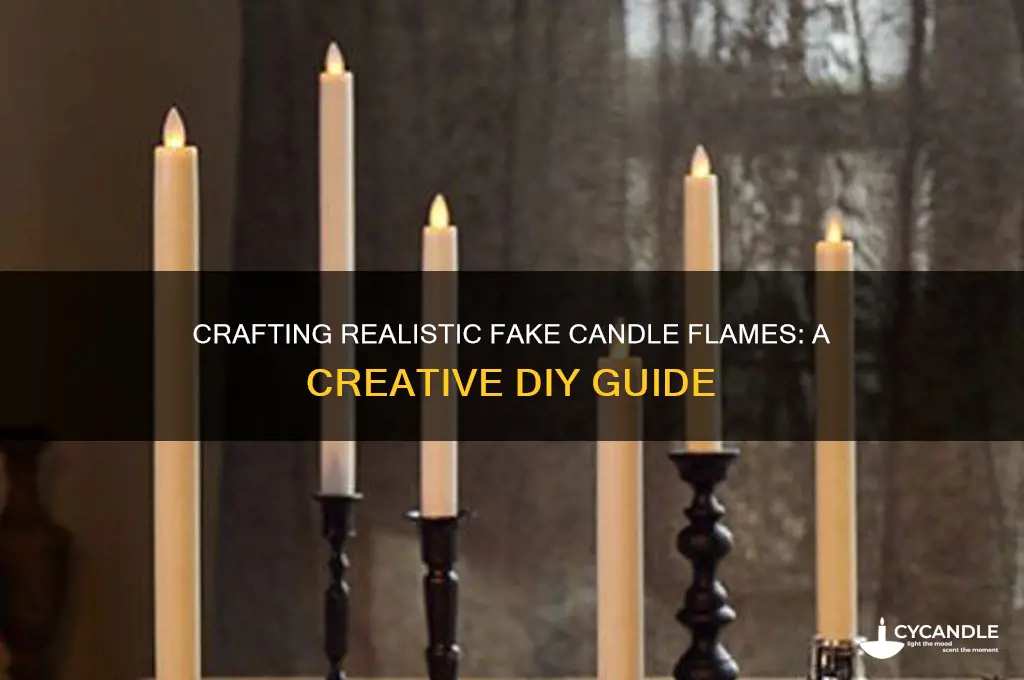how to make fake candle flame