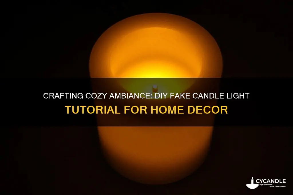 how to make fake candle light