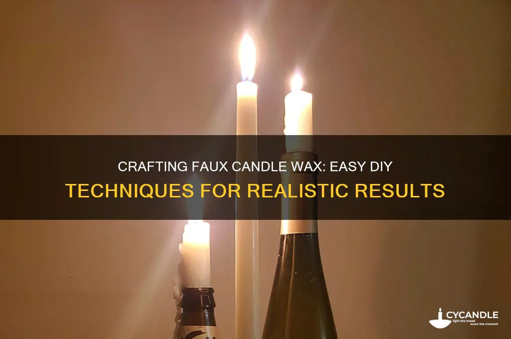 how to make fake candle wax