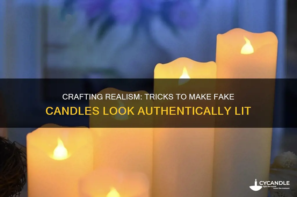 how to make fake candles look real
