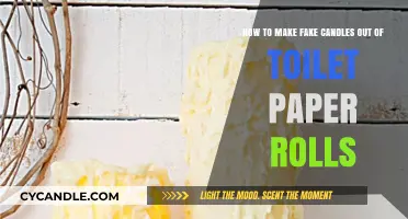 Crafting Realistic Fake Candles Using Toilet Paper Rolls: A DIY Guide