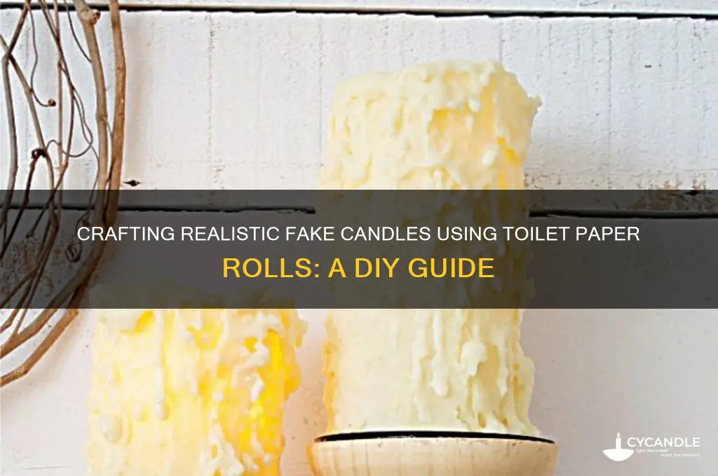 how to make fake candles out of toilet paper rolls