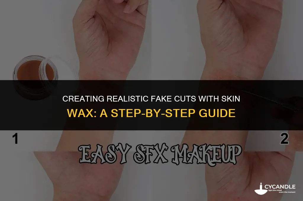 how to make fake cuts with skin wax
