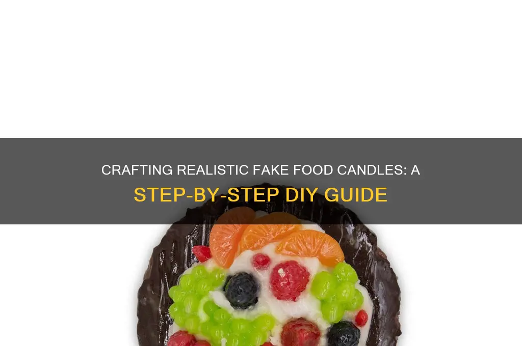 how to make fake food candles