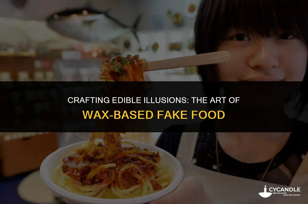 how to make fake food out of wax