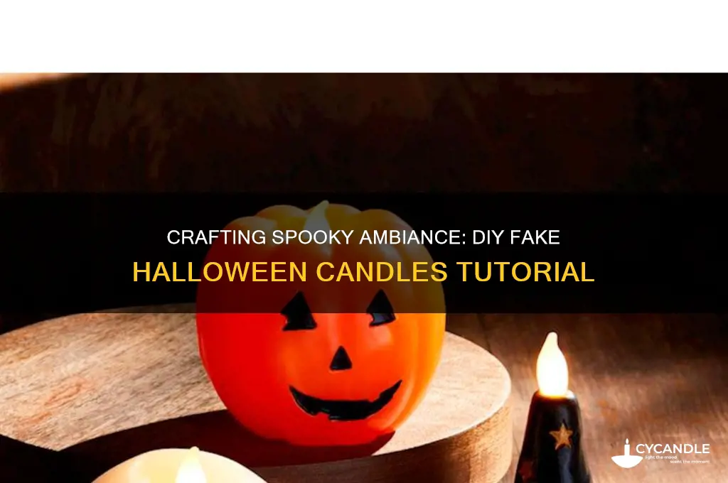 how to make fake halloween candles
