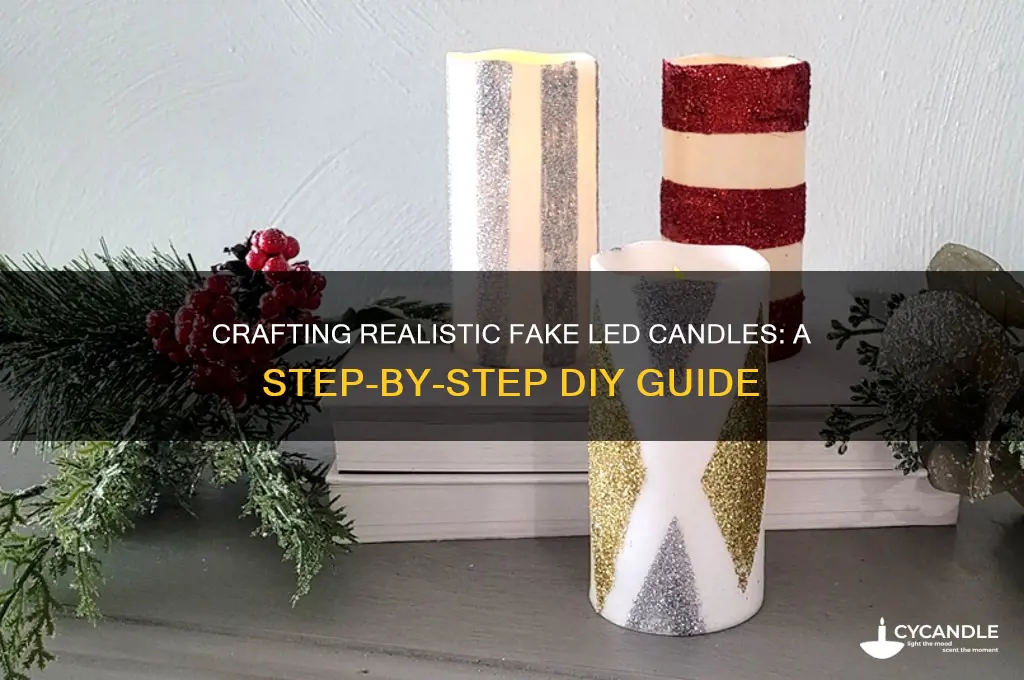 how to make fake led candles