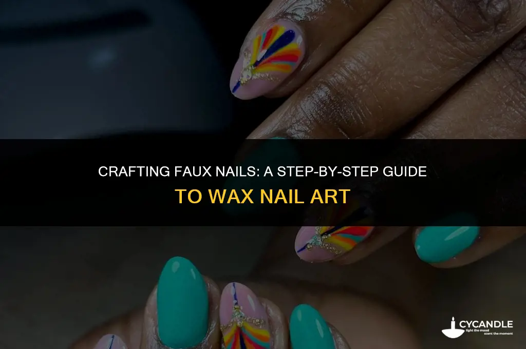 how to make fake nails out of wax