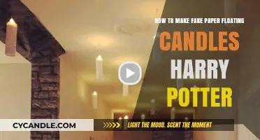 DIY Harry Potter Floating Candles: Easy Fake Paper Craft Guide