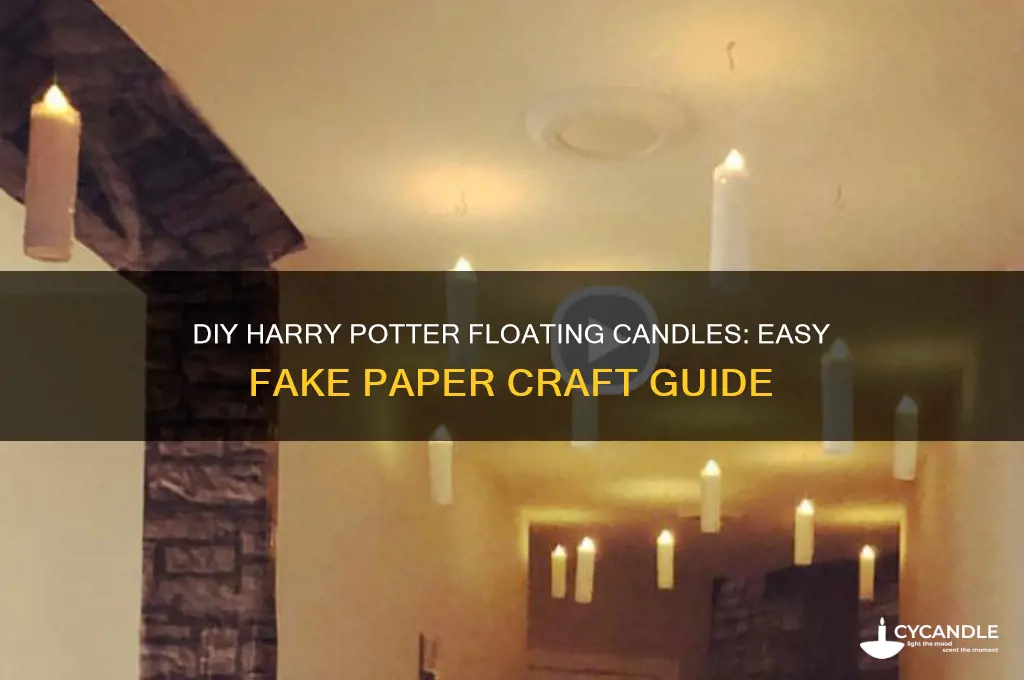 how to make fake paper floating candles harry potter