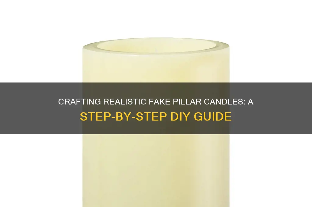 how to make fake pillar candles