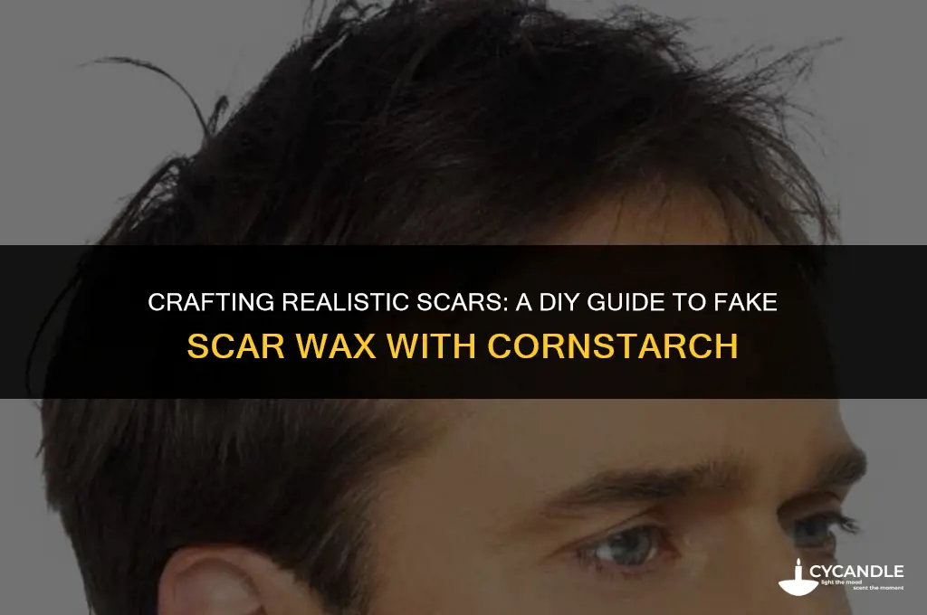 how to make fake scar wax with cornstarch