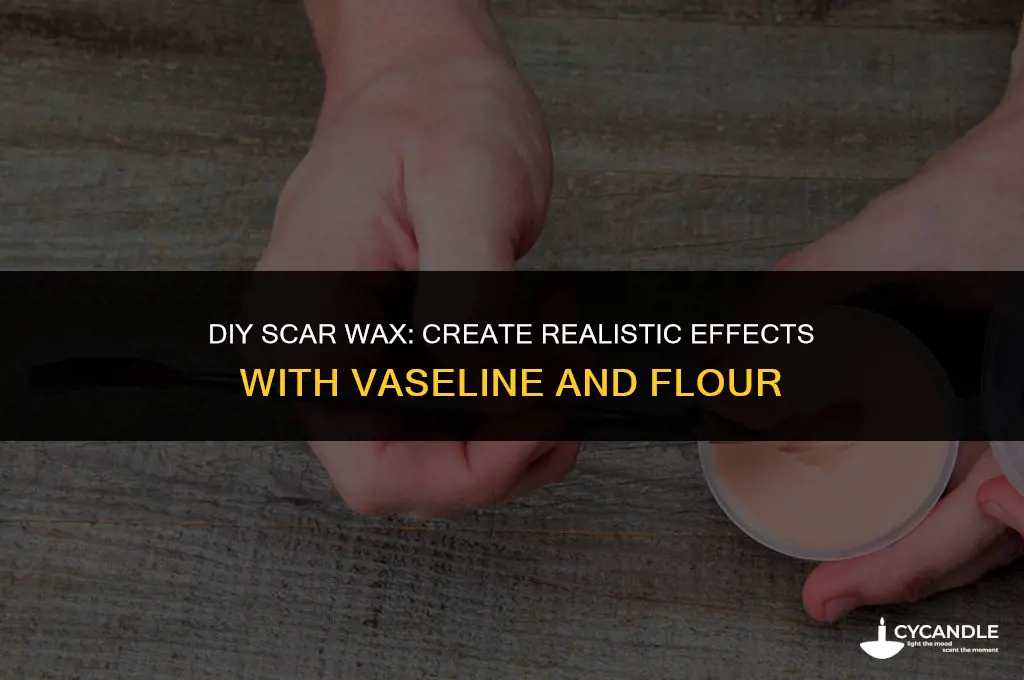 how to make fake scar wax with vaseline and flour