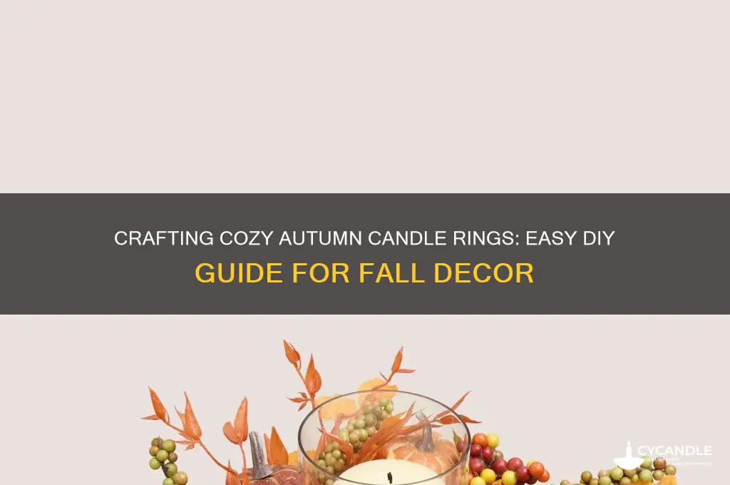how to make fall candle rings