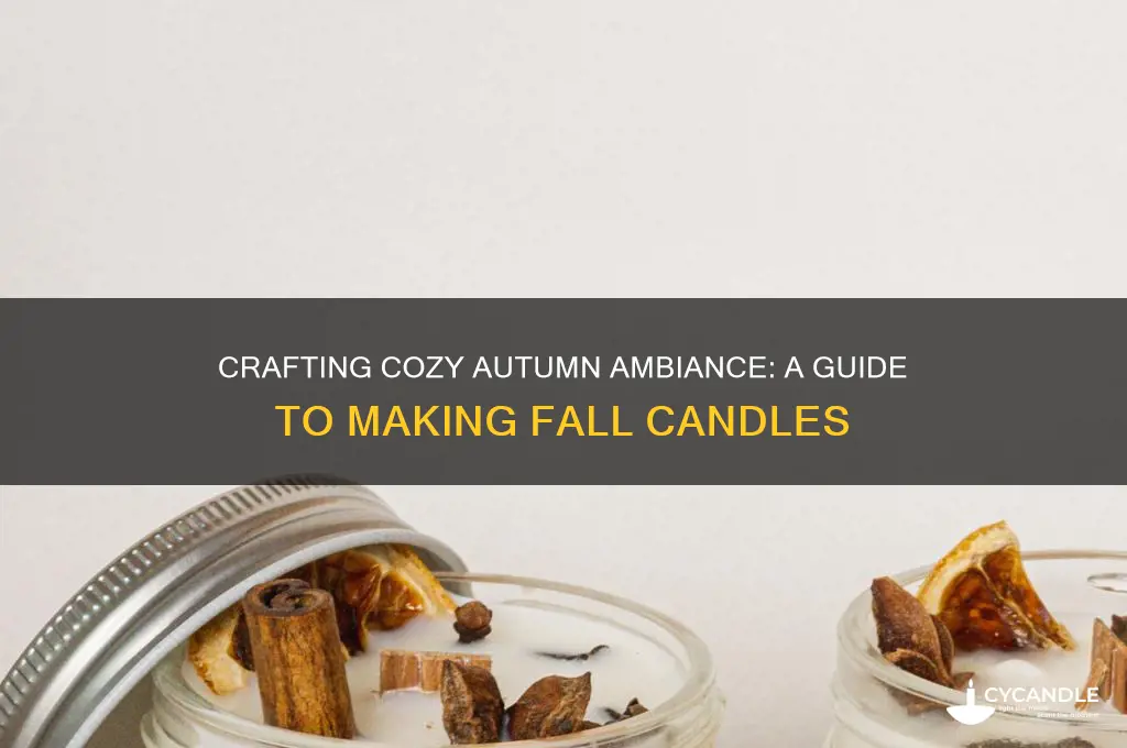 how to make fall candles