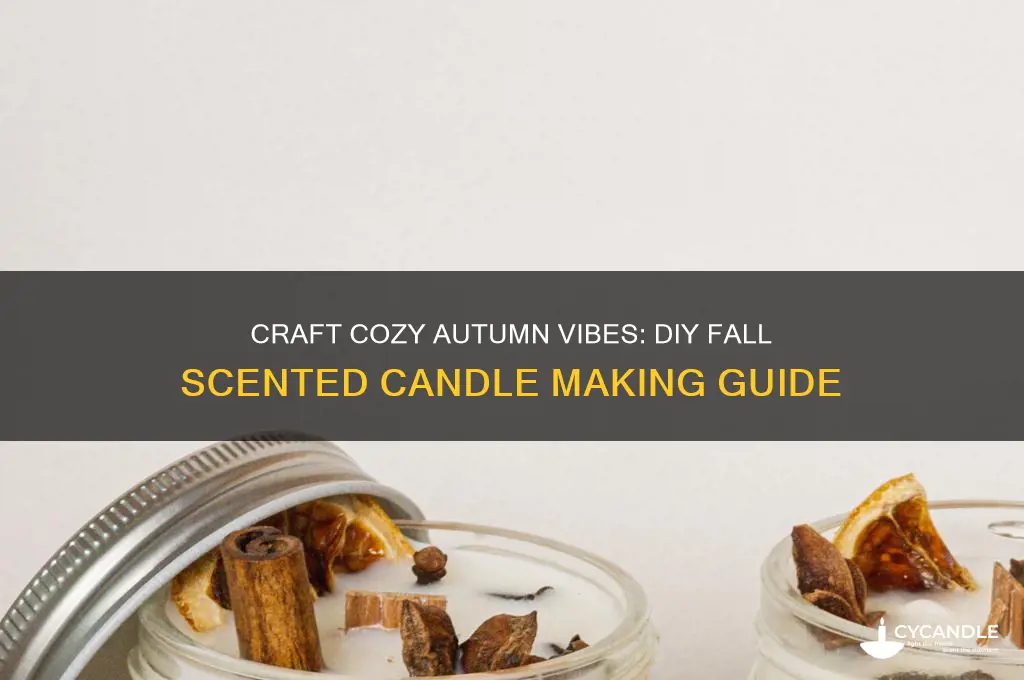 how to make fall scented candles