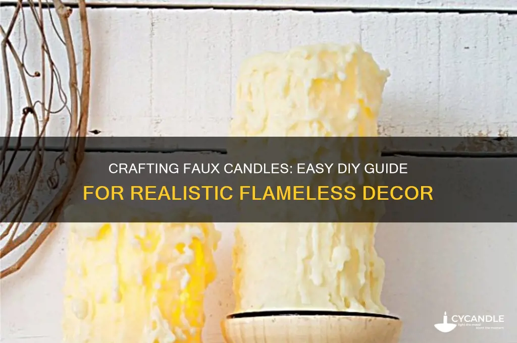 how to make faux candles