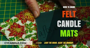 Crafting Cozy Felt Candle Mats: A Step-by-Step DIY Guide