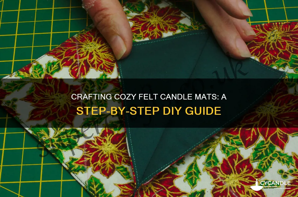 how to make felt candle mats