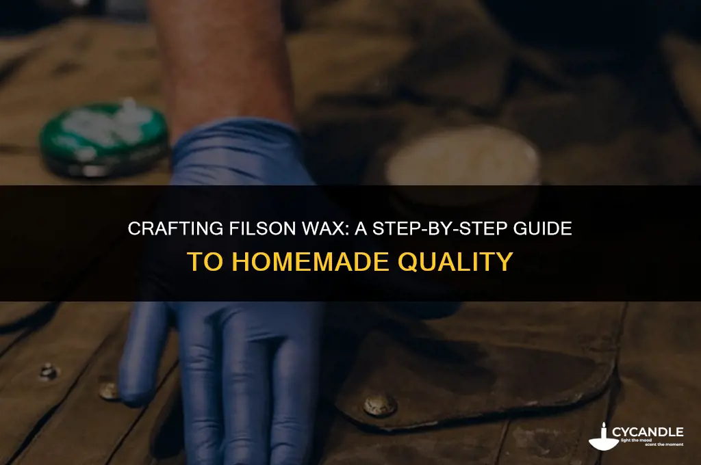 how to make filson wax