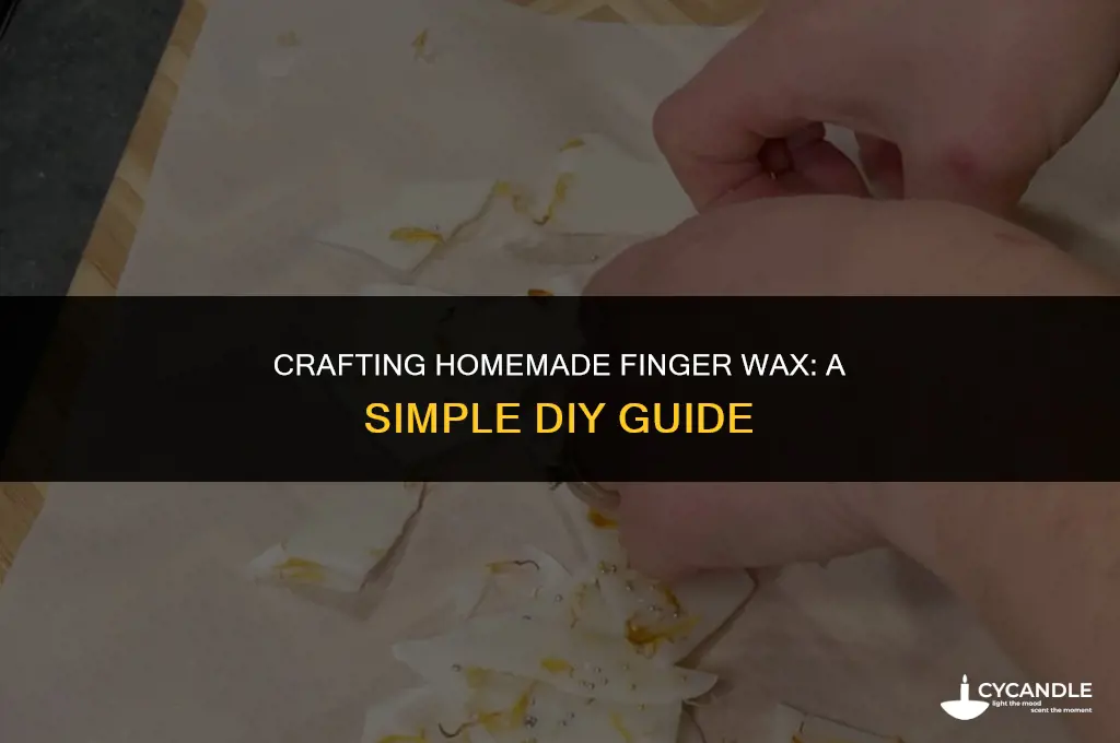 how to make finger wax at home