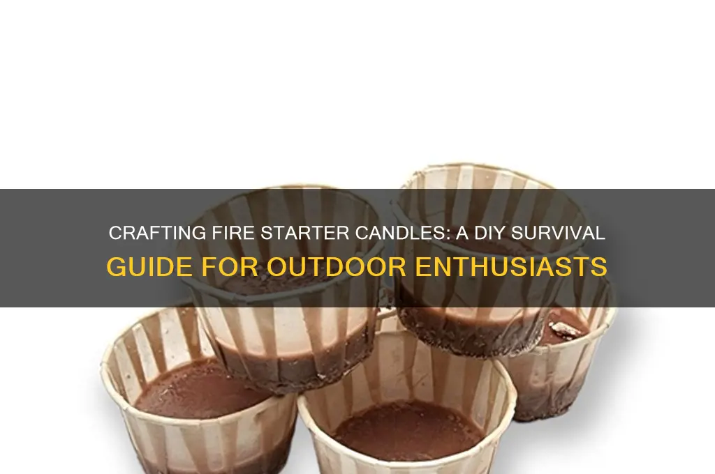 how to make fire starter candles