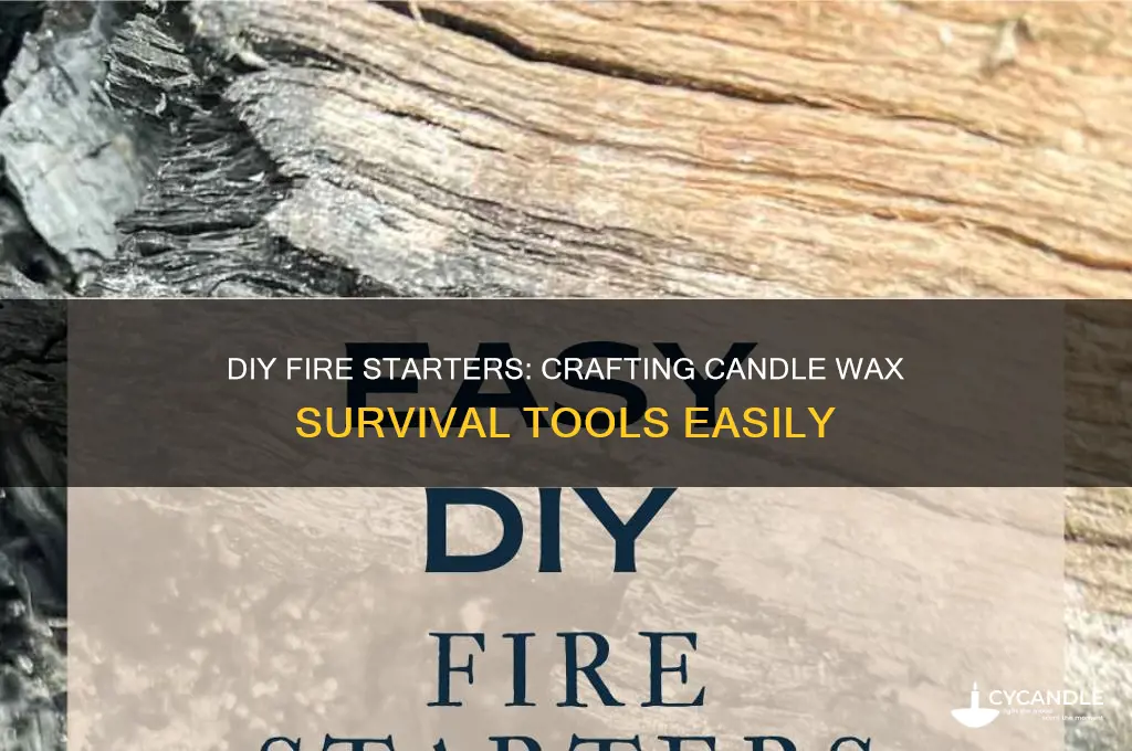 how to make fire starters using candle wax