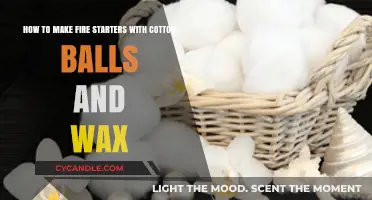 DIY Fire Starters: Cotton Balls and Wax for Easy Ignition