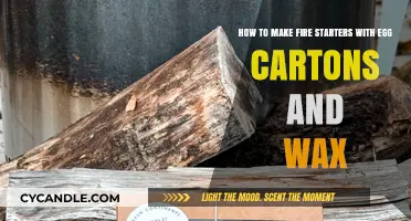 Eco-Friendly Fire Starters: Repurposing Egg Cartons with Wax