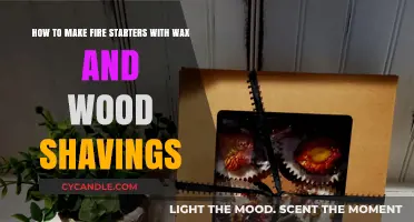 DIY Fire Starters: Crafting Wax and Wood Shavings for Easy Ignition