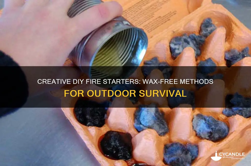 how to make fire starters without wax