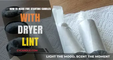DIY Fire-Starting Candles: Crafting with Dryer Lint for Survival