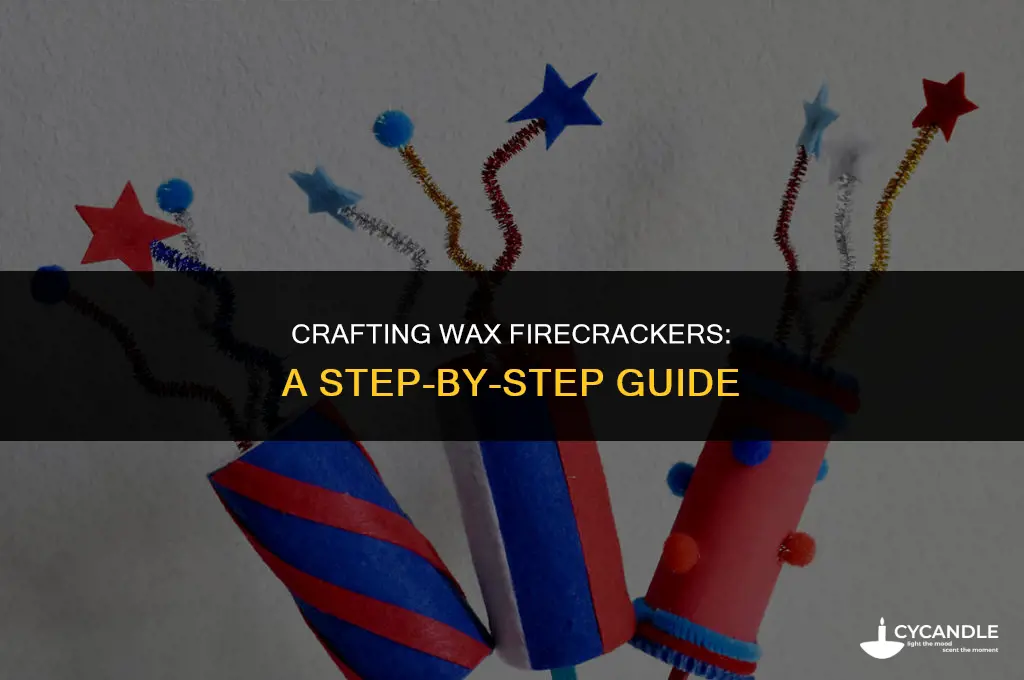 how to make firecrackers with wax