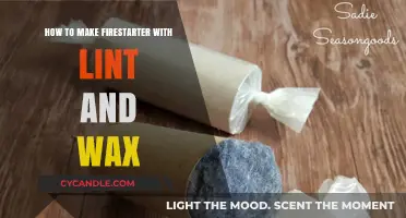 DIY Fire Starter: Crafting with Lint and Wax for Survival