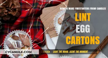 DIY Firestarters: Repurpose Candle Wax, Lint, and Egg Cartons Easily