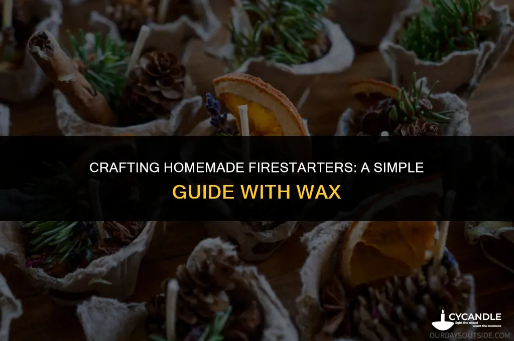 how to make firestarters with wax