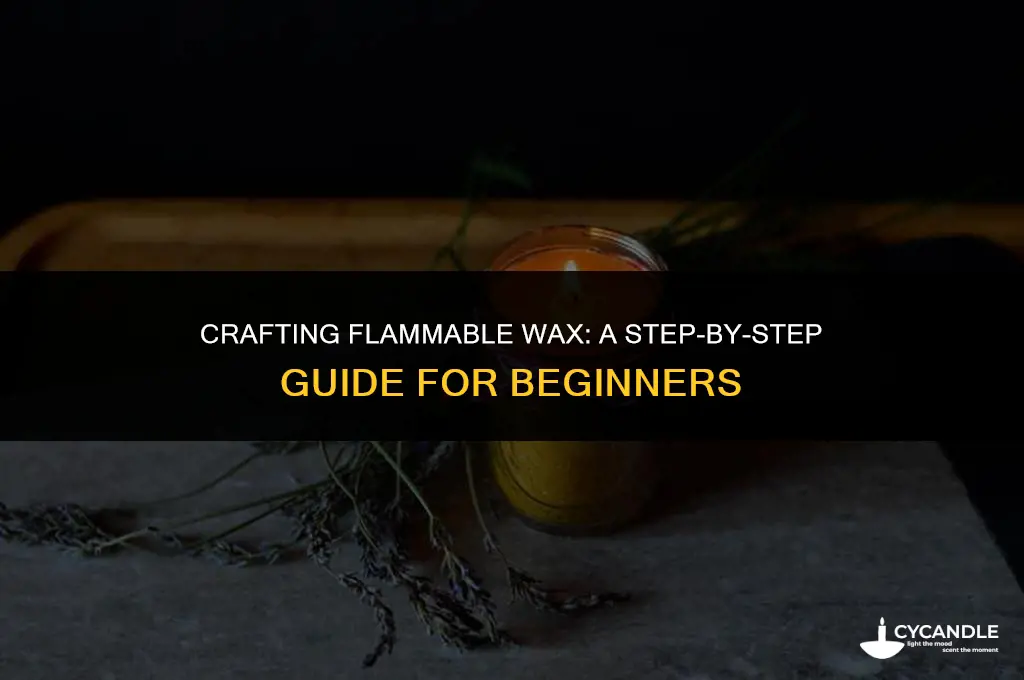 how to make flamable wax