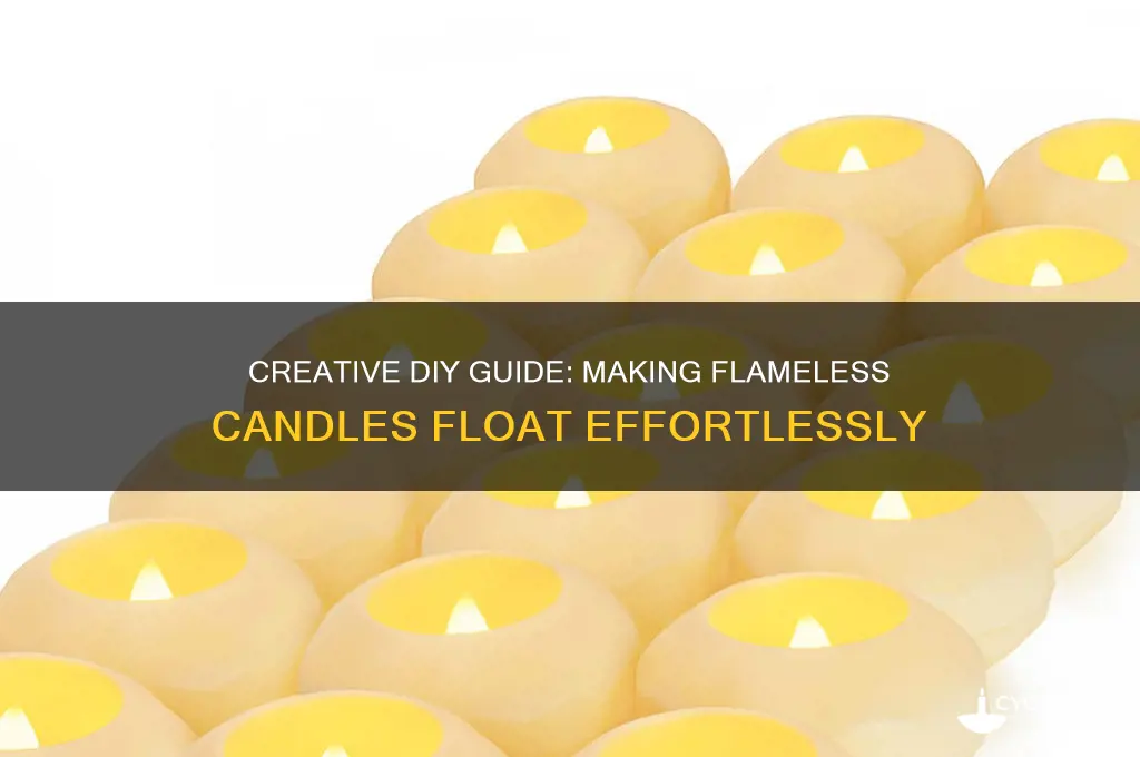 how to make flameless candles float