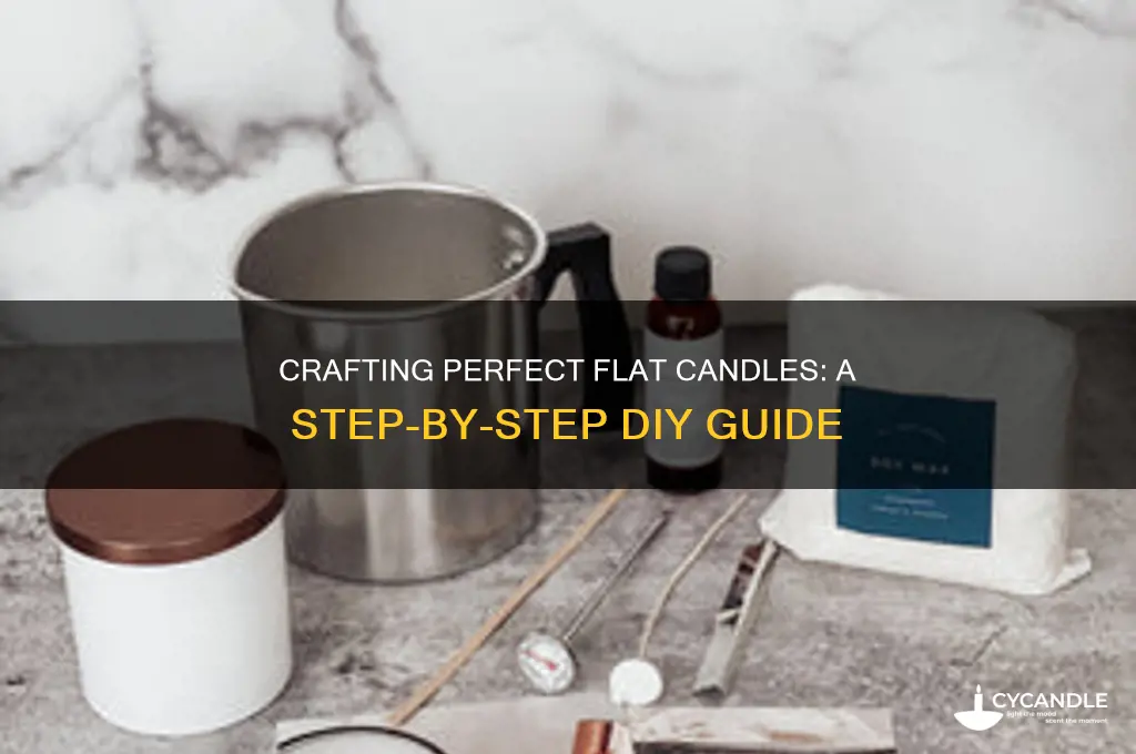 how to make flat candles