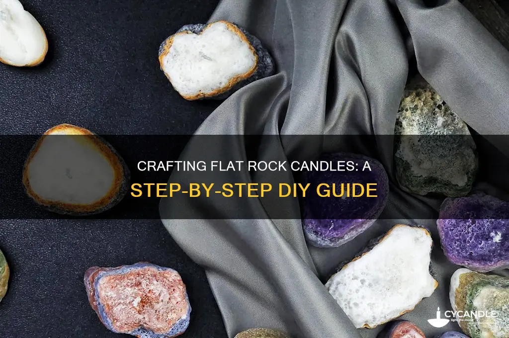 how to make flat rock candles