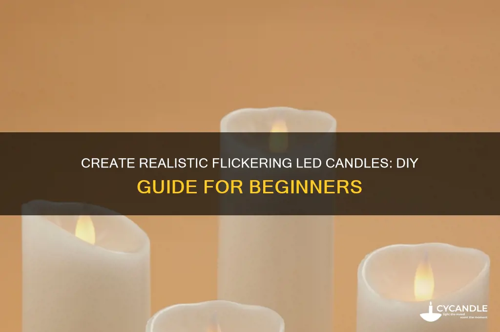 how to make flickering led candle