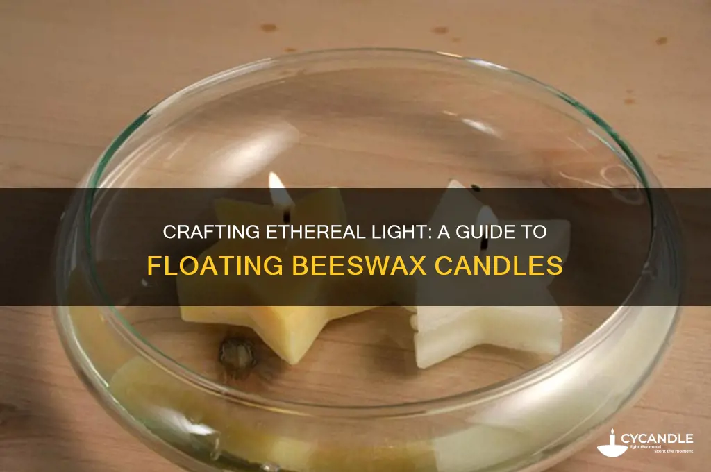 how to make floating beeswax candles