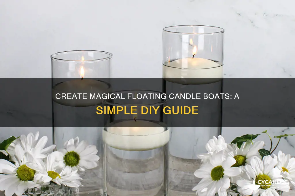 how to make floating candle boats