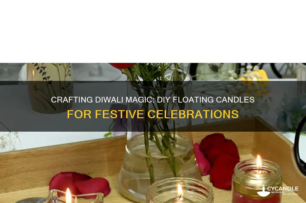 how to make floating candles for diwali