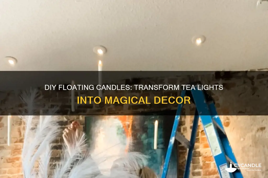 how to make floating candles from tea lights