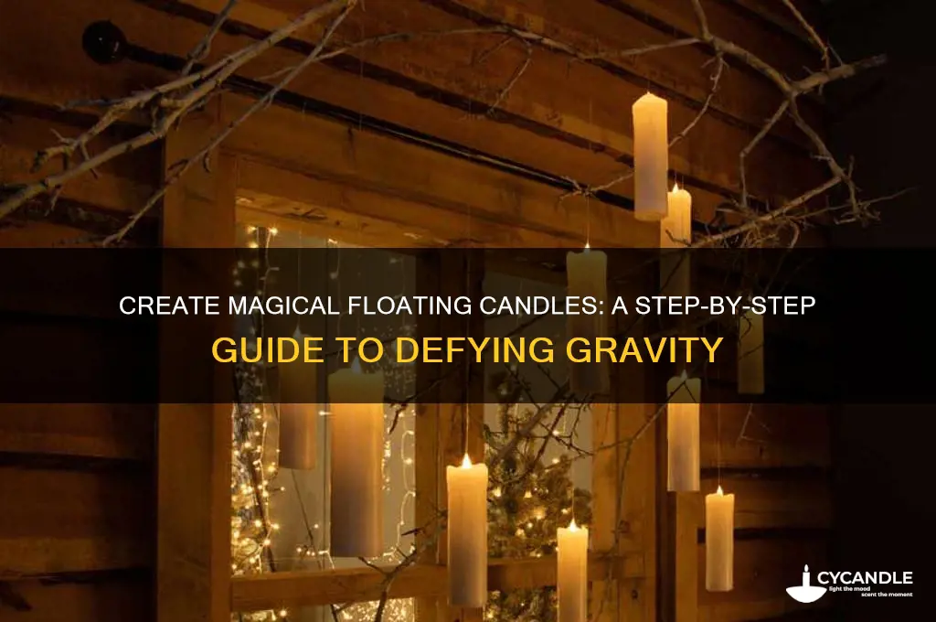 how to make floating candles in air