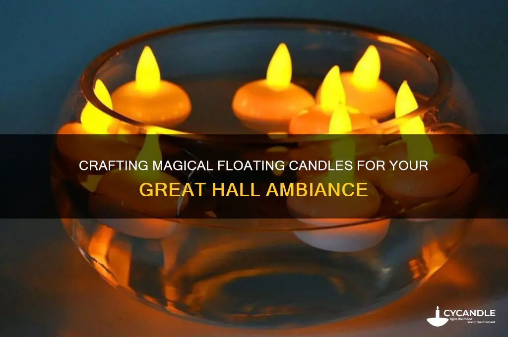 how to make floating candles in the great hall